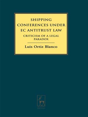cover image of Shipping Conferences under EC Antitrust Law